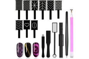SILPECWEE 15Pcs Nail Art Decoration Kit