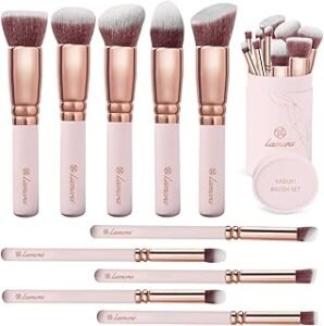 Kabuki Makeup Brush Set - Foundation Powder Blush Concealer Contour Brushes