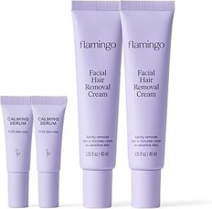 Flamingo Facial Hair Removal Cream - 1.35 fl oz - Pack of 2