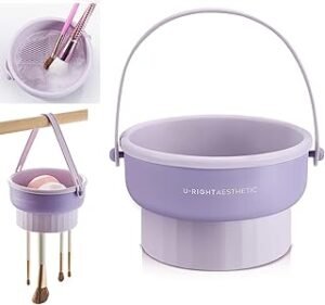 3 in 1 Brush Cleaning Mat with Brush Drying Holder