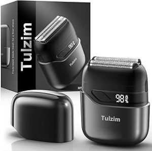 Mini Electric Razor for Men: Foil Shaver for Beard/Face