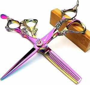 Barber Haircut Shears Texturizing Scissors Set