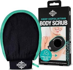 Dermasuri Deep Exfoliating Glove - Polishing Mitt Body Scrubber
